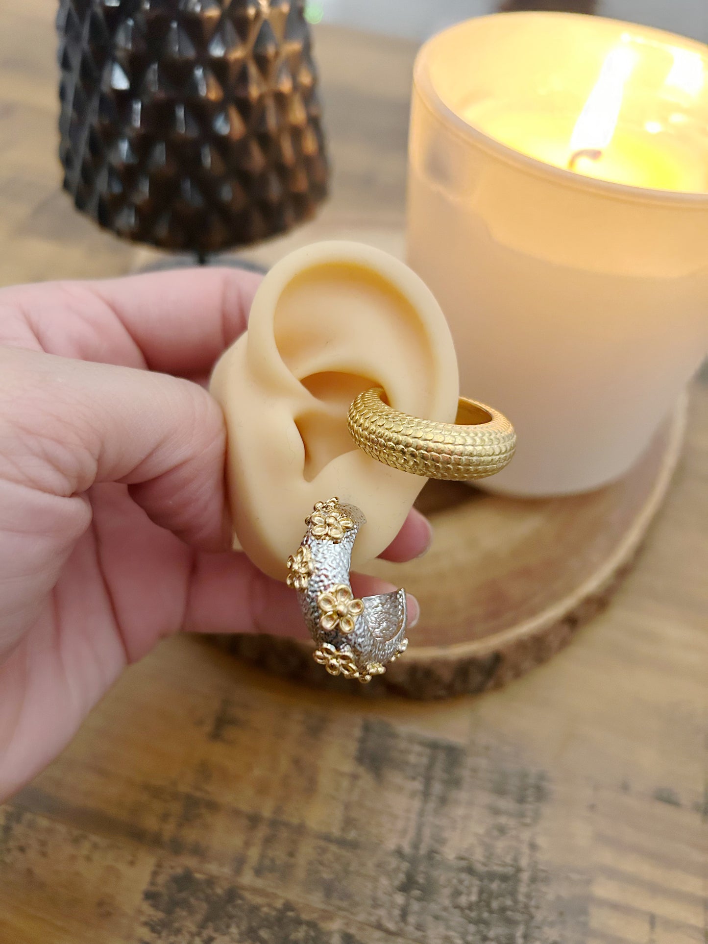 Gold ear cuff