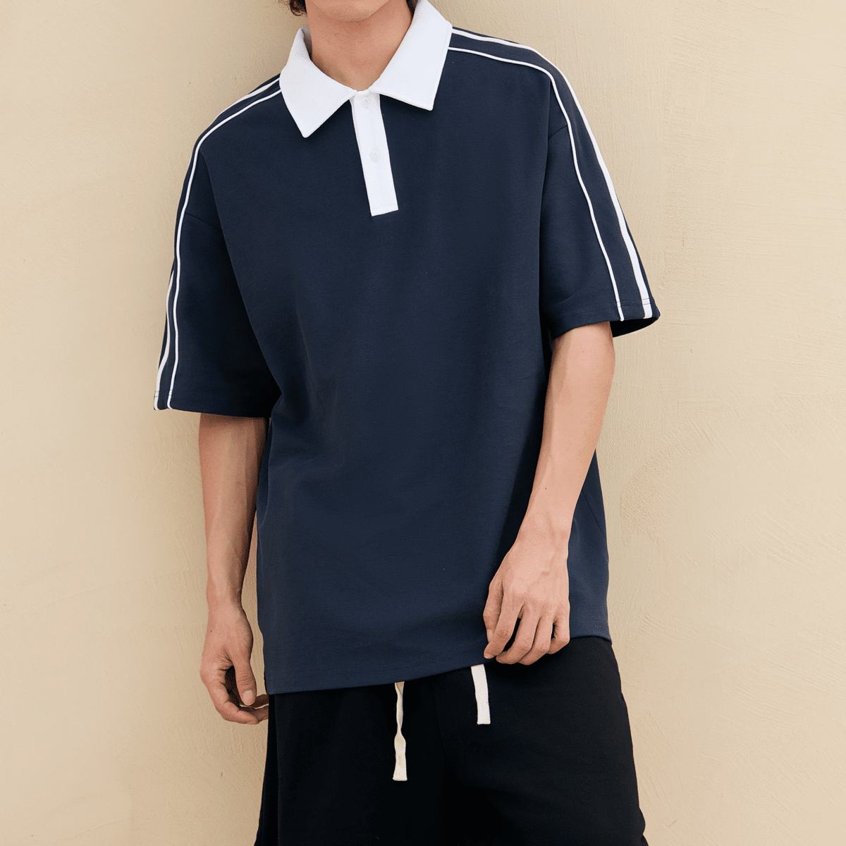 Unisex Contrast Collar Short-Sleeve Polo Shirt（240GSM）