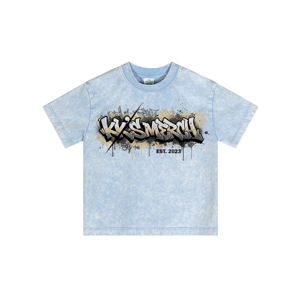 Streetwear Kids Vintage Washed T-Shirt(240GSM)