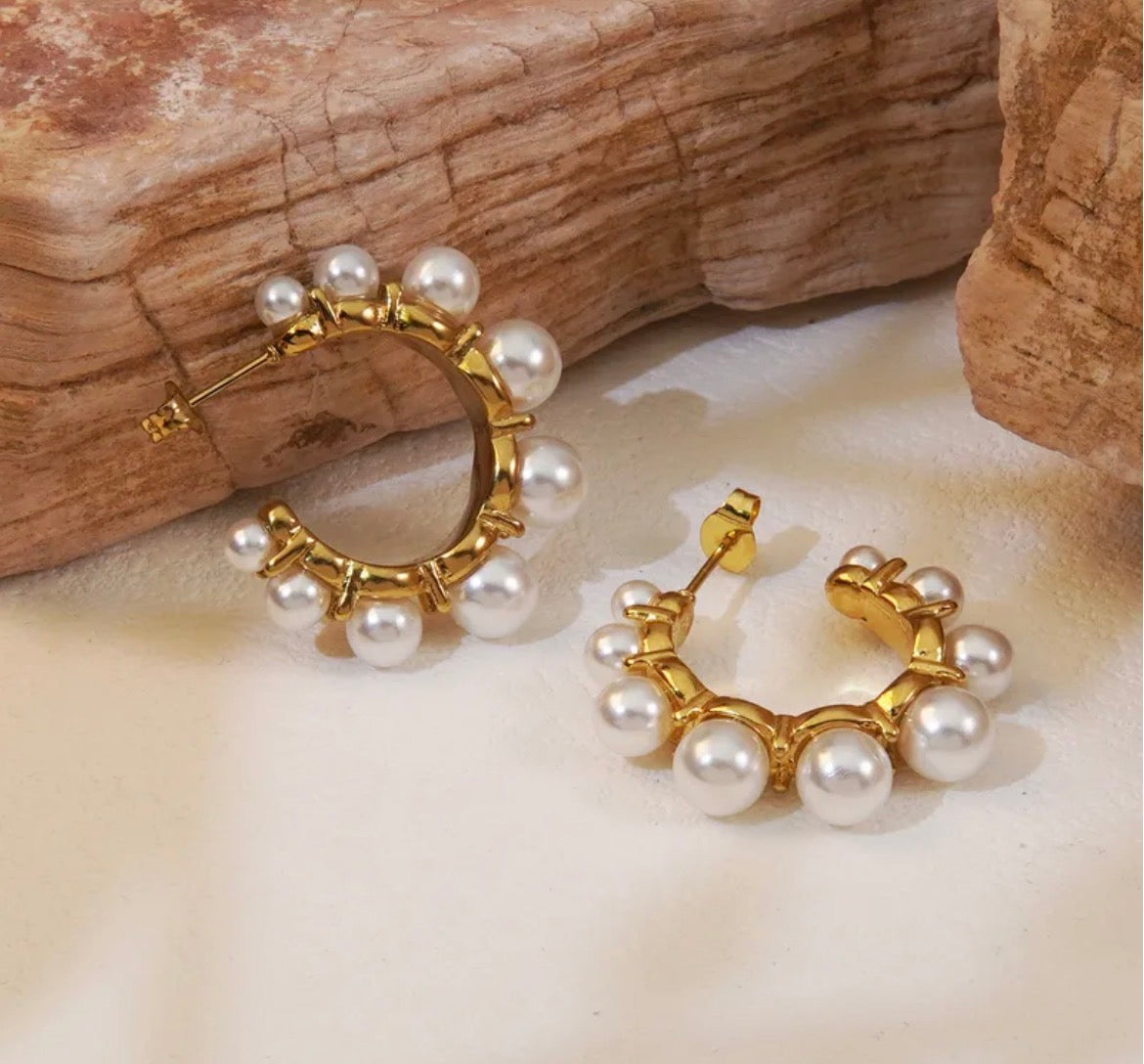 Pearl hoops