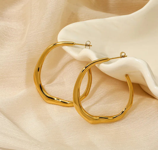 Gold vintage hoops