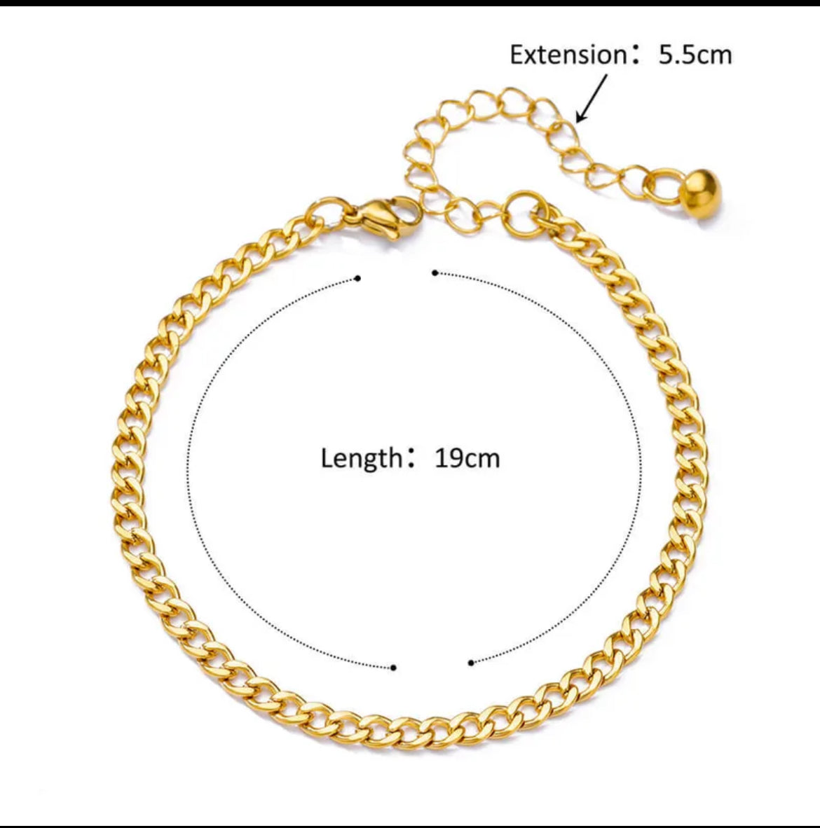 Pulsera de pie cuban