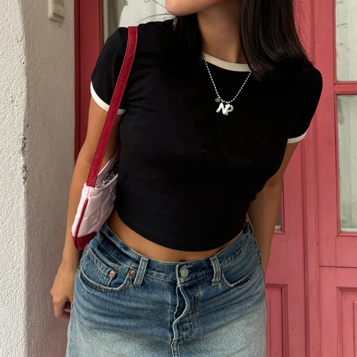 Core Baby Tee Color Ribbing(200GSM)