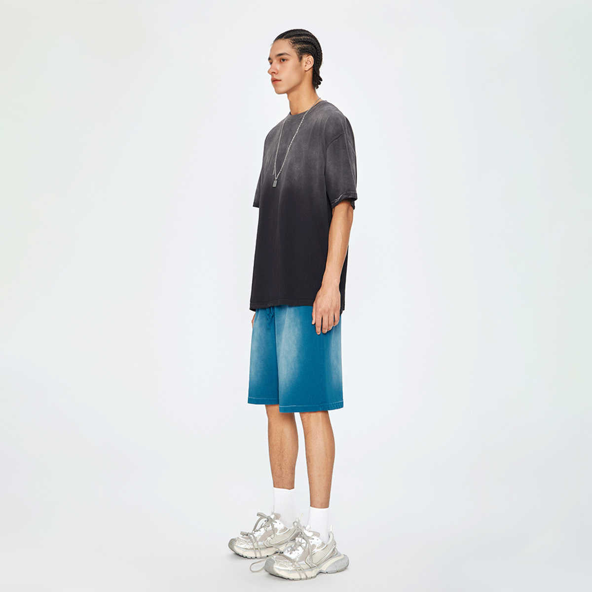 270GSM Unisex Washed Gradient T-Shirt